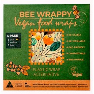 Vegan Food Wraps - 4 pak - Bee Wrappy