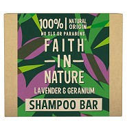 Shampoobar Lavendel & Geranium - 85 gram - Faith in Nature