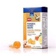 Manuka honey drops, Ginger & Lemon - 65 gram - Manuka Health