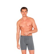 Boxer shorts extra lange mørkegrå str. S - 1 stk. - Boody