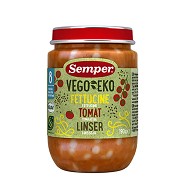 Babymos fettucine tomat & linser fra 8 mdr. Økologisk - 190 gram - Vego Eko