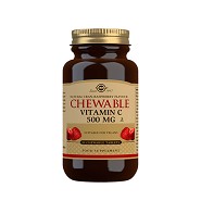 Vitamin C tyggetablet tranebær hindbær smag - 90 tabletter - Solgar