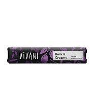 Vivani mørk og cremet chokoladebar Økologisk - 35 gram - Vivani