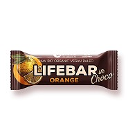 LifeBar InChoco Orange RAW Økologisk - 40 gram - Lifefood