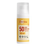 Derma solcreme ansigt SPF 50 - 50 ml - Derma