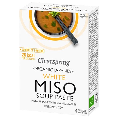 Miso Soup Paste hvid med tang 4x15g Økologisk - 60 gr - NatureSource