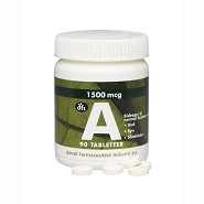 A vitamin 1500 mcg/5000 ie - 90 tab - Dansk Farmaceutisk Industri
