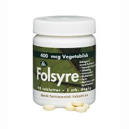 Folsyre 400 mcg - 90 tab - Dansk Farmaceutisk Industri
