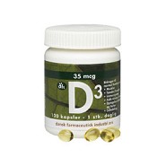 D-vitamin 35 mcg - 120 kapsler  - Dansk Farmaceutisk Industri