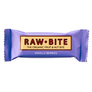 Vanilla Berries - Økologisk, Laktose- og glutenfri frugt- og nøddebar - 50 gram - RawBite