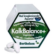 KalkBalance+ m. kalk,mag,D3,K2 - 180 tabletter