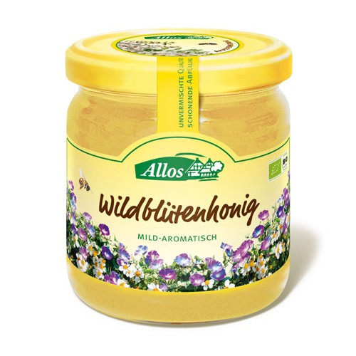 Honning vildblomst Økologisk - 500 gram - Allos 