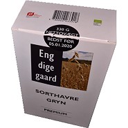 Havregryn sort, grovvalsede økologisk - 330 gram - Engdigegaard