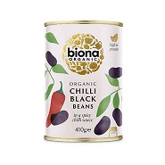Sorte bønner med chili Økologisk - 410 gram - Biona Organic