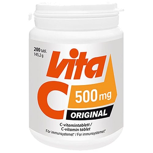 Vita C 500 mg Original - 200 Tabletter - Vitabalans