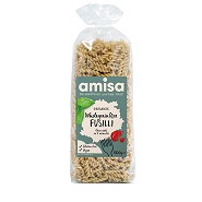 Fuldkornsris Fusilli pasta Økologisk - 500 gram -  Organic Amisa