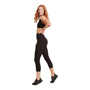 Sport Tights 3/4 højtalje Dame sort  Motivate - Small - Boody