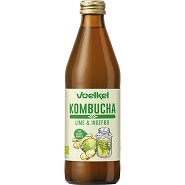 Kombucha Lime-Ingefær - 33 cl - Voelkel