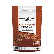 Dobbelt Choc Valnød   Økologisk  - 100 gram - Kookie Cat