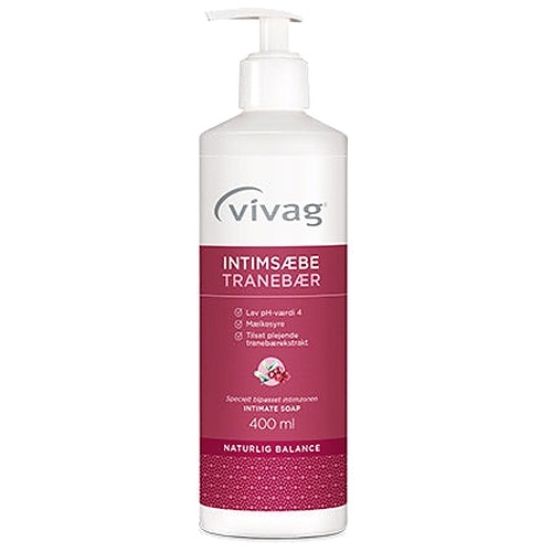Vivag Intimsæbe Tranebær - 400 ml - Vivag