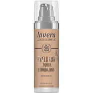 Foundation Warm Nude 03 Hyaluron Liquid - 30 ml -  Lavera Colour Cosmetics