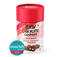 Raw Chokolade mandler m. appelsin & krydderier Økologisk Limited Edi - 180 gram -  The Raw Chocolate Company