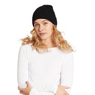 Beanie hue Ribbed Knit sort - one-size - Boody
