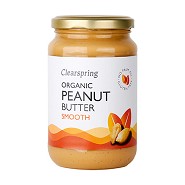 Peanutbutter Smooth Økologisk - 170 gram -  Clearspring