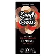 Mørk Chokolade 58% Kaffe Espresso Økologisk - 85 gram