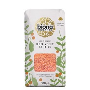 Røde linser Økologisk - 500 gram - Biona Organic