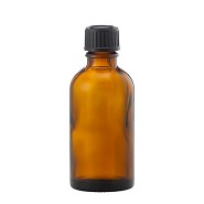 Brun glasflaske 50 ml - 1 styk -  Urtegaarden