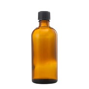 Brun glasflaske 100 ml - 1 styk -  Urtegaarden