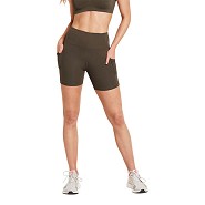 5 High-Waist Shorts Dark Olive Motivate - Small - Boody