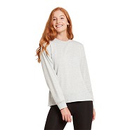 Women's Weekend Crew Pullover Grey Marl - Small - Boody