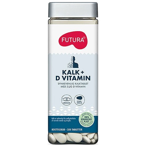 Futura Kalk + D vitamin - 350 Tabletter - Futura