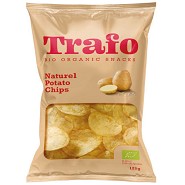 Kartoffelchips m. salt Økologisk - 125 gram - Trafo