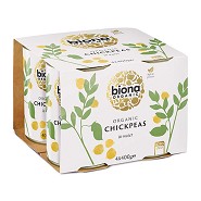 Kikærter Økologisk  - 4 pak -  Biona Organic