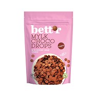 Chokoladeknapper Pink Vegan Økologisk m. frysetørrede jordbær - 200 gram - bett’r