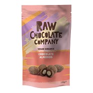 Mandler med rå chokolade Økologisk  - 100 gram - The Raw Chocolate Company