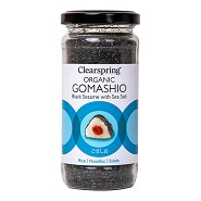 Gomasio sort Sesam med havsalt Økologisk  - 100 gram - Clearspring - Mindst holdbar til : 22-01-2026
