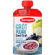 Grød med blåbær og æble fra 6 mdr. - 120 gram - Schär