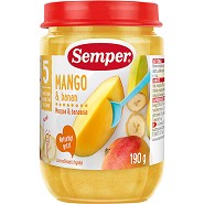 Frugtpure med mango & banan fra 5 mdr. - 190 gram