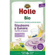 Holle Goat Milk Cereal Blueberry & Banana   Økologisk  - 200 gram