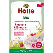 Holle goat milk cereal raspberry & banana   Økologisk  - 200 gram