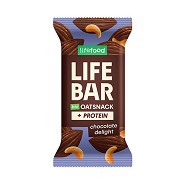 Lifebar Havre Snack Protein Chocolate Delight   Økologisk  - 40 gram