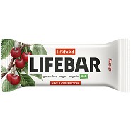 LifeBar Kirsebær RAW   Økologisk  - 40 gram - Lifefood