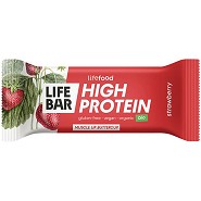 Proteinbar m. jordbær   Økologisk  - 40 gram