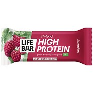 Proteinbar Hindbær Økologisk  - 40 gram - Lifefood