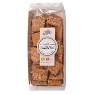 Mini Fuldkornsknækbrød m. sesamfrø, tomat Økologisk og emmentalerost - 90 gram