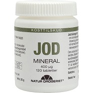 Jod tabletter 400 µg - 120 tabletter - Natur-Drogeriet